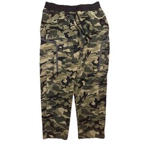 Under Armour UA Elite Cargo Printed Pants Green Camo Loose Straight 1388019 390